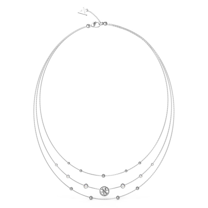 Náhrdelník Guess JUBN03376JWRH stříbrný se zirkony - iSezam.cz