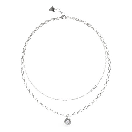 Naszyjnik Guess srebrny z cyrkoniami JUBN03395JWRH - JubilerSezam.pl