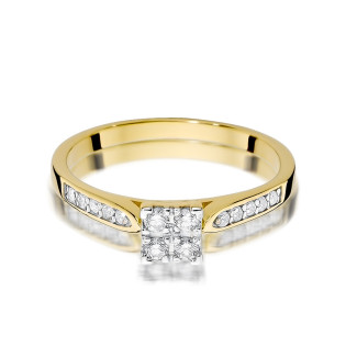 Zásnubní prsten se SWEET diamanty 585 - iSezam.cz