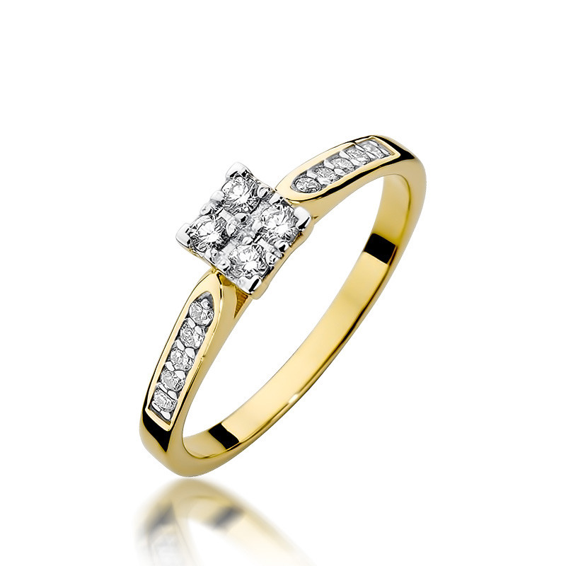 Zásnubní prsten se SWEET diamanty 585 - iSezam.cz