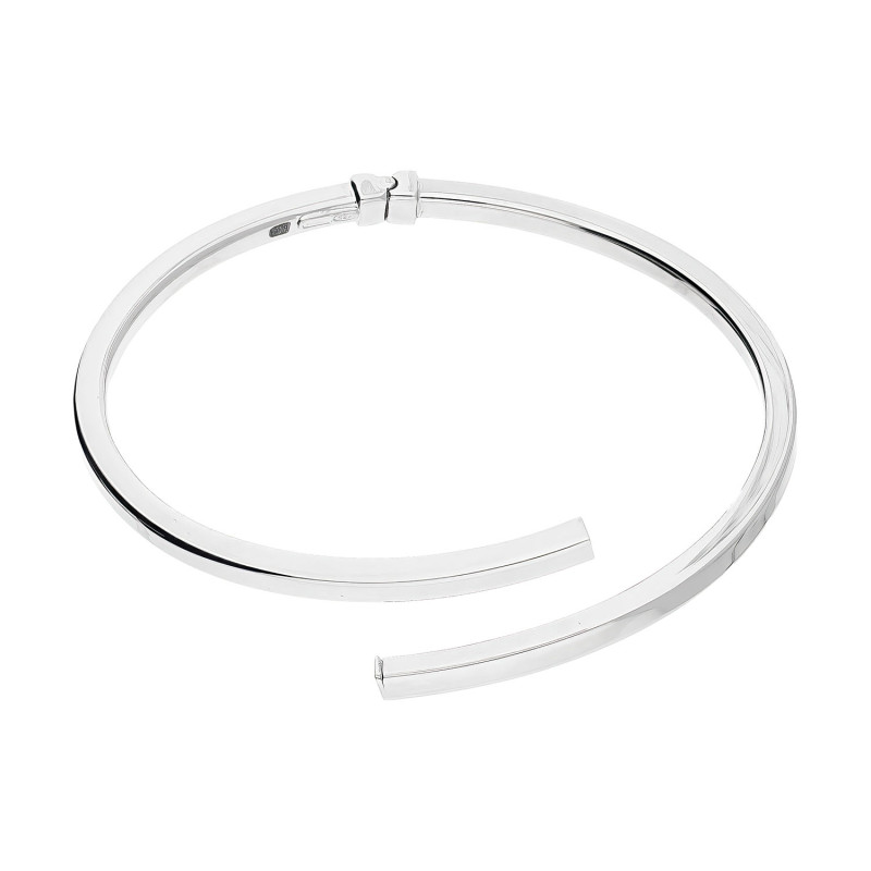 Stříbrný Bangle Náramek Čtvercový ryzost 925 | iSezam.cz
