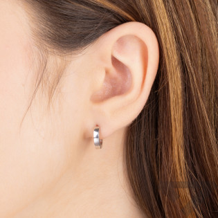 Stříbrné náušnice plíšky 3mm 925 patent - iSezam.cz