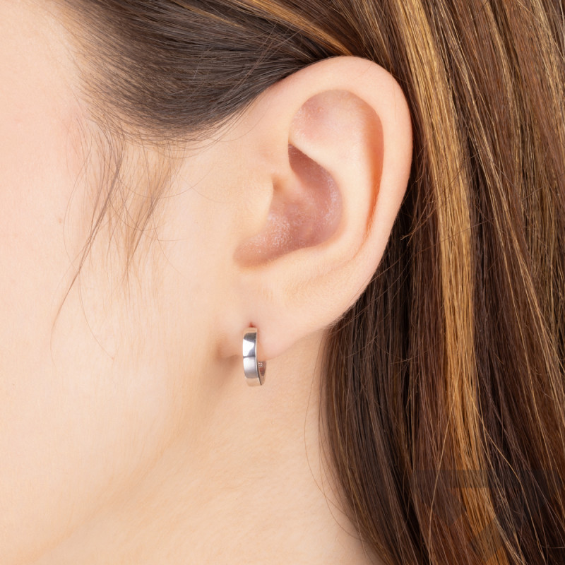 Stříbrné náušnice plíšky 3mm 925 patent - iSezam.cz