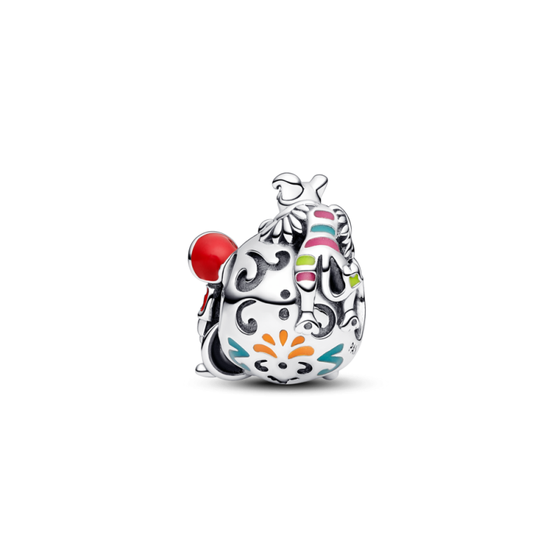 Charms Disney Pixar Coco, Miguel i Dante na czaszce świecącej w ciemności 792817C01 próba 925