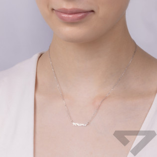 Stříbrný náhrdelník I Love Mama | iSezam.cz