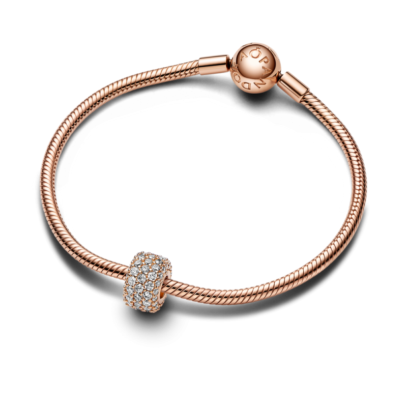 Charms Pandora Różowe Złoto Cyrkonie 782820C01 - JubilerSezam.pl