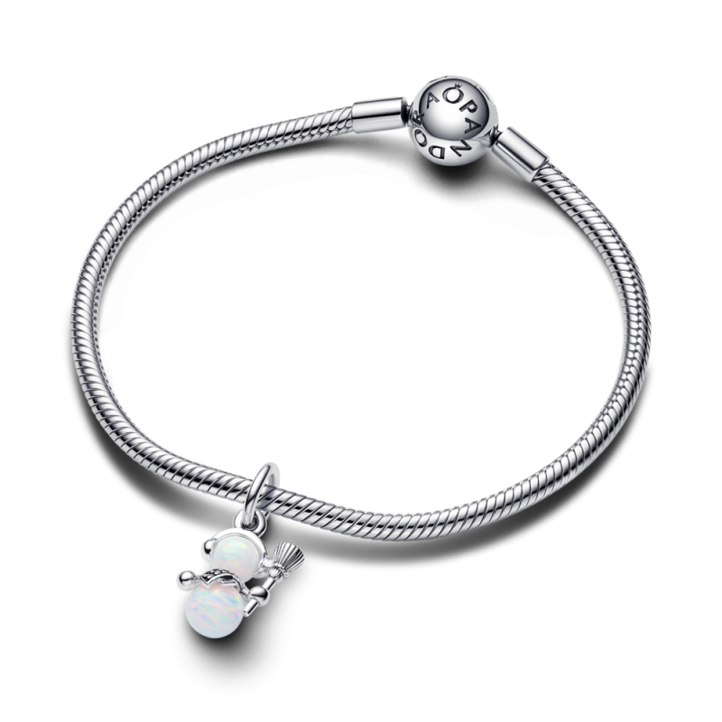 Charms Pandora Opalowy Bałwan pr. 925 - JubilerSezam.pl