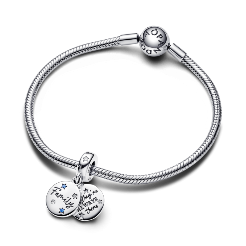 Srebrny Charms Rodzina Pandora 792987C01 pr. 925 - JubilerSezam.pl