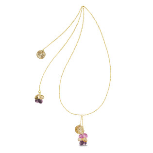 Pozlacený náhrdelník Spark Orchid Gold Ag 925 | iSezam.cz