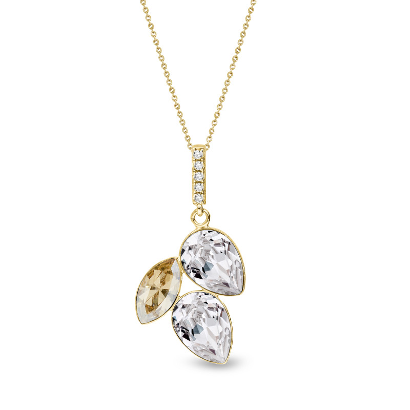 Pozlacený náhrdelník Swarovski Ag 925 | iSezam.cz