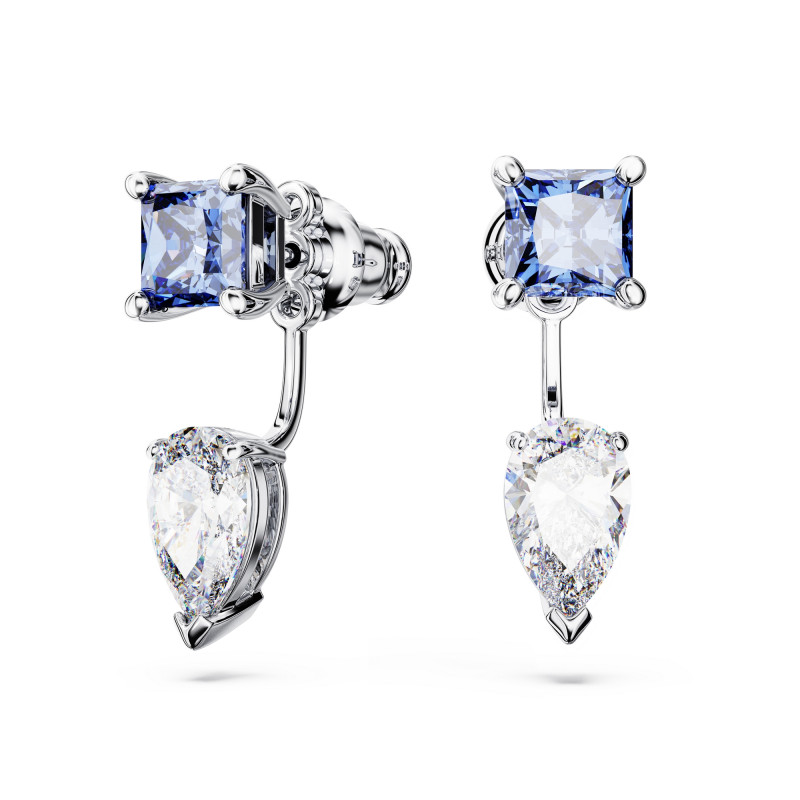 Kolczyki Swarovski Mesmera Niebieskie Cyrkonie 5665767 - JubilerSezam.pl