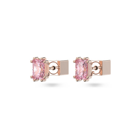 Kolczyki Swarovski Stilla Różowe Złoto 5639136 - JubilerSezam.pl