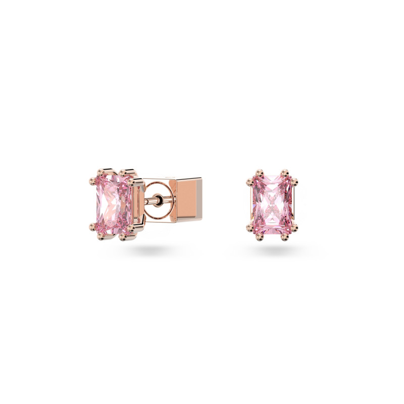Kolczyki Swarovski Stilla Różowe Złoto 5639136 - JubilerSezam.pl