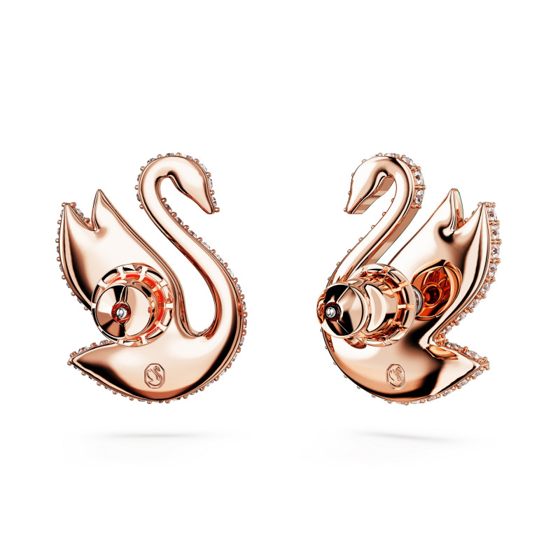 Kolczyki Swarovski Iconic Swan Zielone Sztyft - JubilerSezam.pl