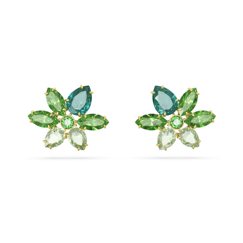 Kolczyki Swarovski Gema Zielone Kryształy - JubilerSezam.pl
