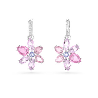 Kolczyki Swarovski Gema Długie Różowe Kryształy 5658397 - JubilerSezam.pl