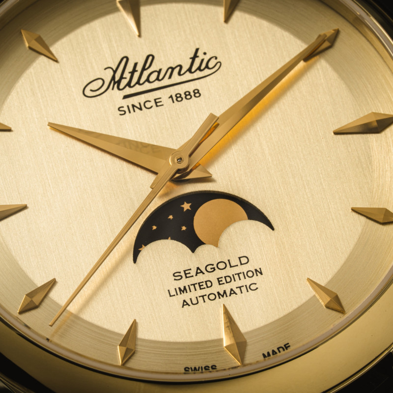 Zegarek męski złoty Atlantic SeaGold 96741.65.31