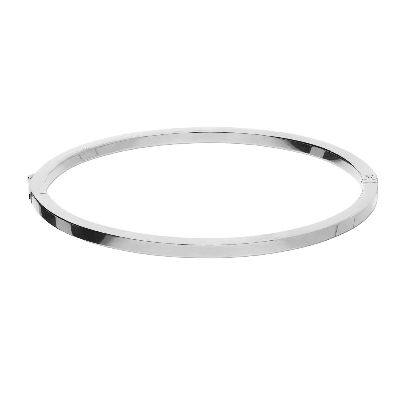 Stříbrný bangle náramek čtvercový Ag 925 | iSezam.cz