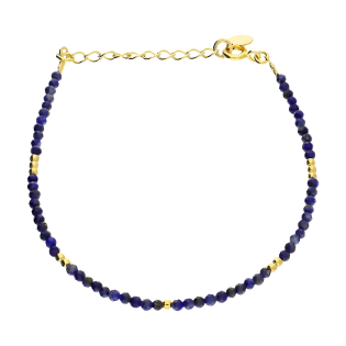 Pozlacený náramek z Lapis Lazuli Stříbro 925 - iSezam.cz
