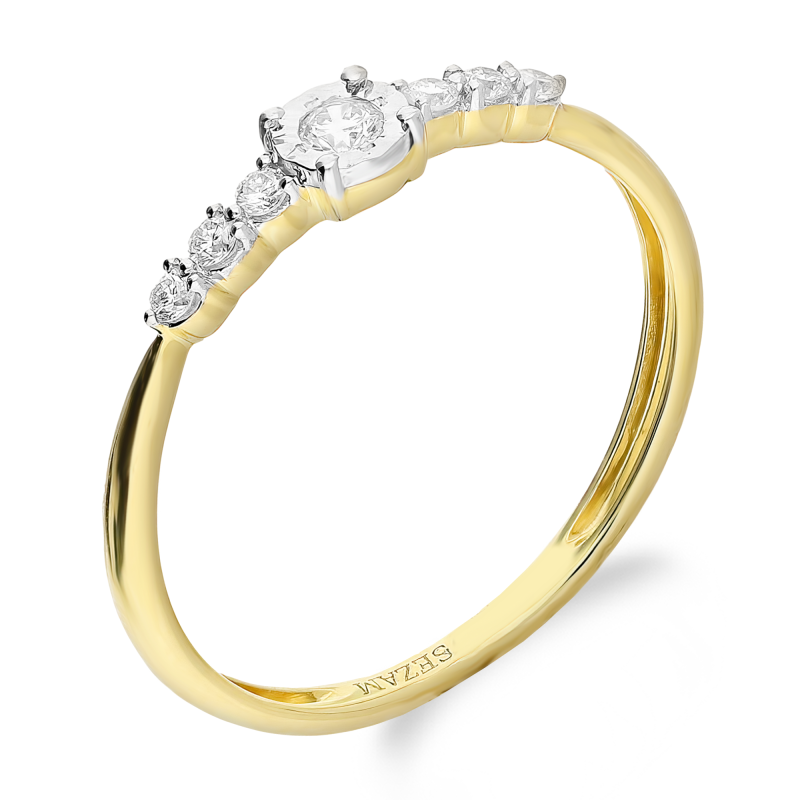 Zásnubní prsten s diamanty 375 - iSezam.cz