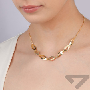 Pozlacený stříbrný náhrdelník slzy ryzost 925 | iSezam.cz