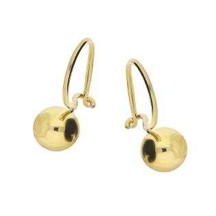 Złote Kolczyki Kulki Pr. 585 Bigiel - JubilerSezam.pl