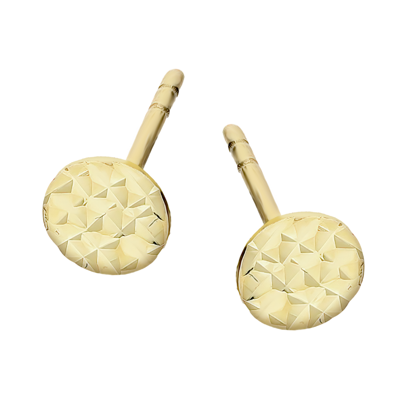 Zlaté Náušnice Pecky 5mm ryzost 585 - iSezam.cz