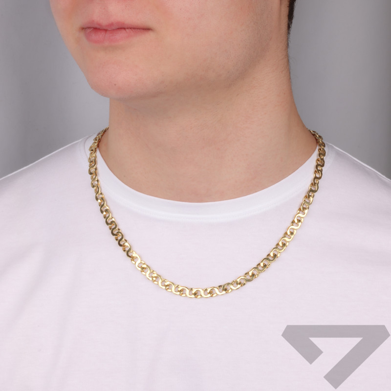 Zlatý řetízek fantazie vzor osmičky