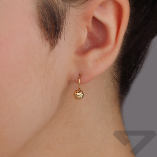 Zlaté náušnice kuličky 6mm ryzost 585 | iSezam.cz