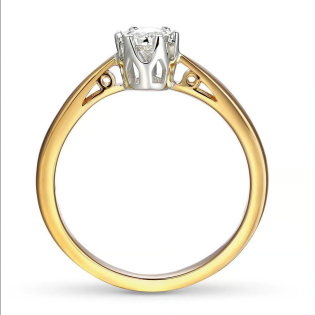 Zlatý zásnubní prsten s diamantem Royal | iSezam.cz