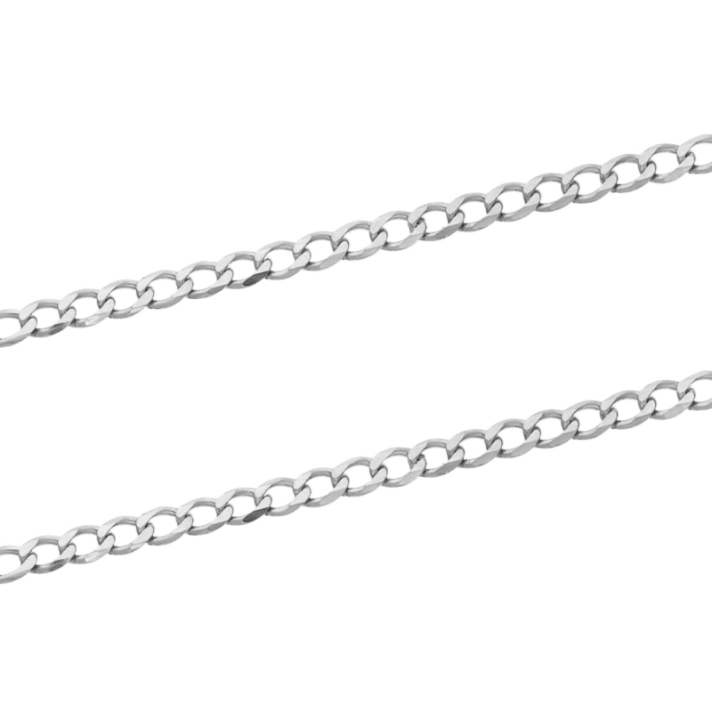 Łańcuszek z białego złota pancerka pr. 585 - iSezam.cz