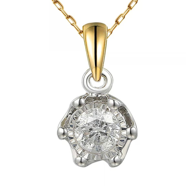 Zlatý přívěsek s diamantem 0,23 ct Royal | iSezam.cz