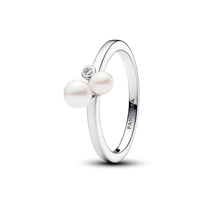 Stříbrný prsten s perlami Pandora Timeless | iSezam.cz