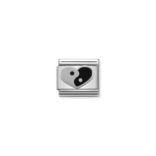 Link Nomination Composable Ying Yang Serce - JubilerSezam.pl