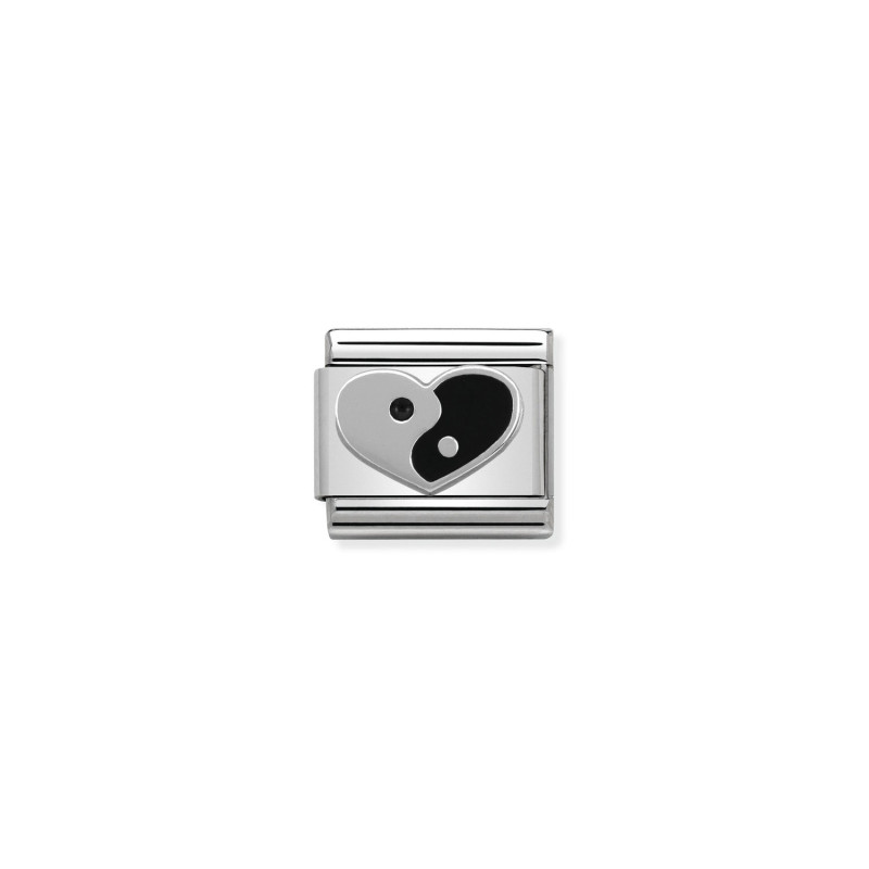 Link Nomination Composable Ying Yang Serce - JubilerSezam.pl