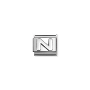 Srebrna Literka N Nomination - Element do Bransoletki