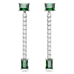 Kolczyki Swarovski Matrix Zielone Długie 5665786 - JubilerSezam.pl