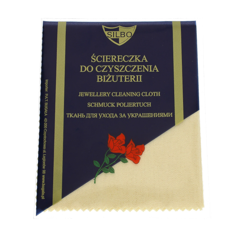 Ściereczka do czyszczenia złotej i srebrnej biżuterii - JubilerSezam.pl