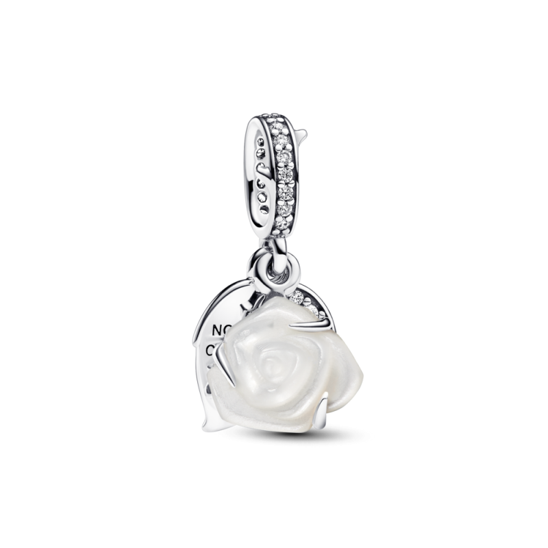 Charms Pandora Kwitnąca Biała Róża - iSezam.cz
