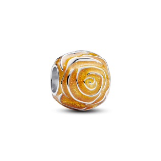 Żółty Charms Pandora Kwitnąca Róża 793212C02 - JubilerSezam.pl