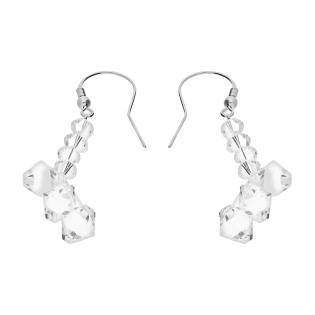 Stříbrné náušnice Grace zdobené krystaly Swarovski. Ideální pro svatby a večerní akce. Ryzost stříbra 925. Objednejte online v J