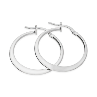 Stříbrné kruhové náušnice 23 mm, ryzost 925 | iSezam.cz