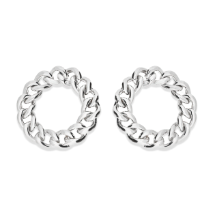 Stříbrné náušnice kruhy pancer 20mm Ag 925 | iSezam.cz