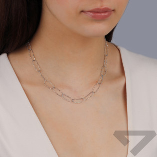 Stříbrný náhrdelník řetízek bead ryzost 925 | iSezam.cz