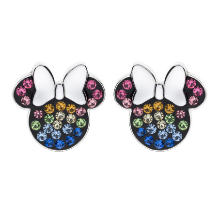 Srebrne Kolczyki Myszka Minnie Disney - JubilerSezam.pl