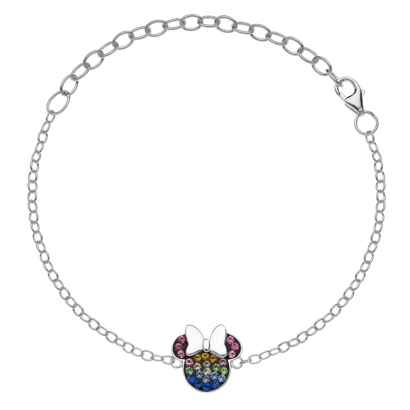 Stříbrný náramek Minnie Mouse pro dívky | iSezam.cz
