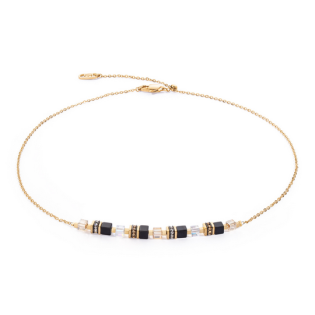 Naszyjnik Coeur de Lion Black-Gold - Kryształy Swarovski - JubilerSezam.pl