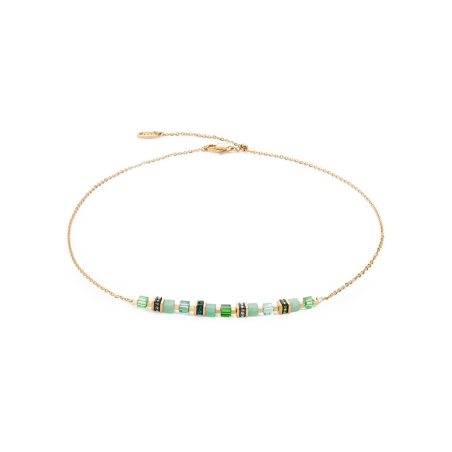 Naszyjnik Coeur de Lion Green-Gold - Kryształy Swarovski - JubilerSezam.pl