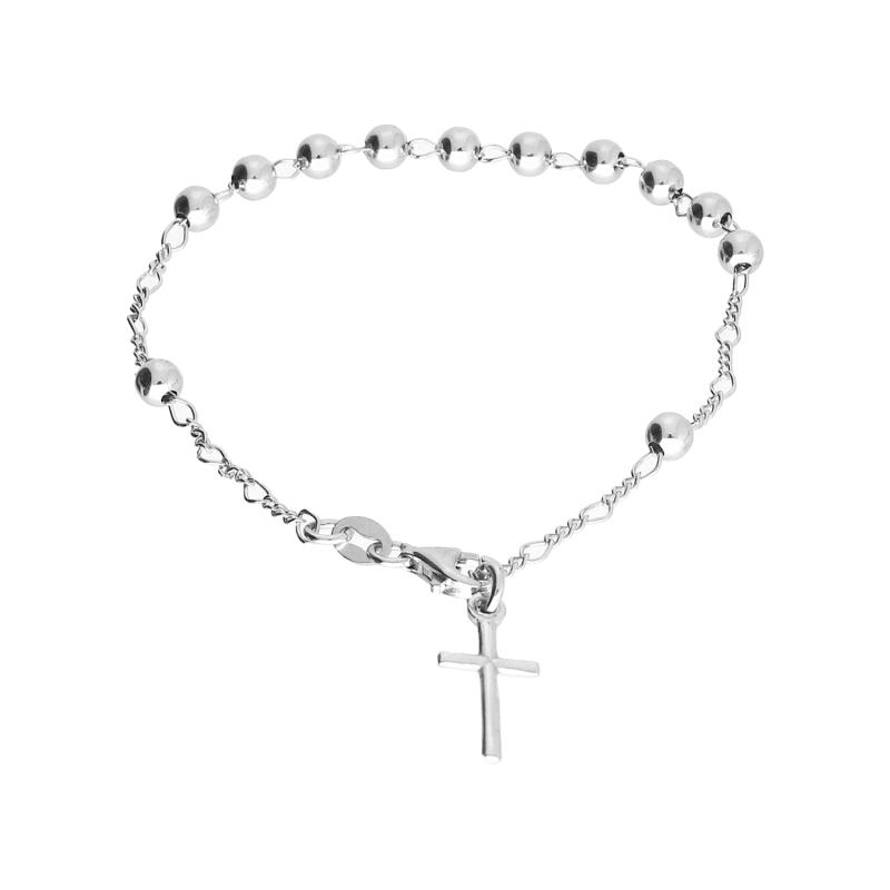 Stříbrný náramek růženec ryzost 925 | iSezam.cz