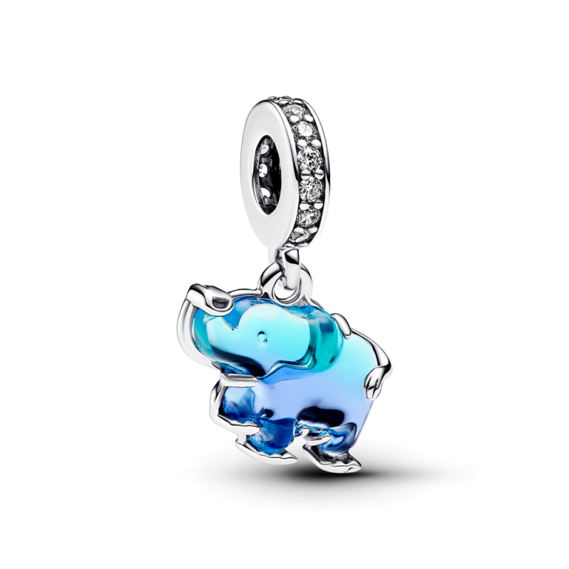 Přívěsek Pandora Slon modré Murano 793339C01 | iSezam.cz